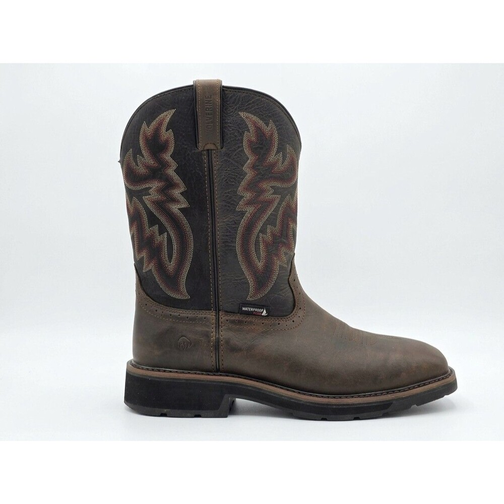 Wolverine Rancher Boots Mens Steel Toe Waterproof Rugged Work Americana Sz 12EW